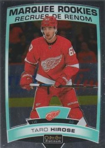 #198 Taro Hirose - Detroit Red Wings - 2019-20 O-Pee-Chee Platinum Hockey