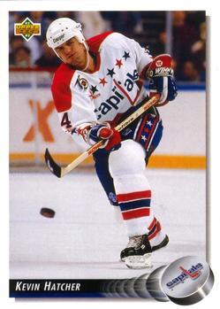#198 Kevin Hatcher - Washington Capitals - 1992-93 Upper Deck Hockey