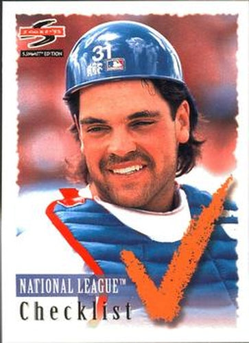 #198 Mike Piazza - Los Angeles Dodgers - 1995 Summit Baseball