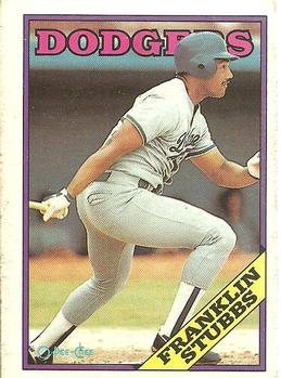 #198 Franklin Stubbs - Los Angeles Dodgers - 1988 O-Pee-Chee Baseball