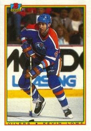 #198 Kevin Lowe - Edmonton Oilers - 1990-91 Bowman Hockey