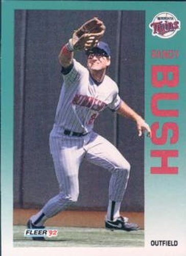 #198 Randy Bush - Minnesota Twins - 1992 Fleer Baseball
