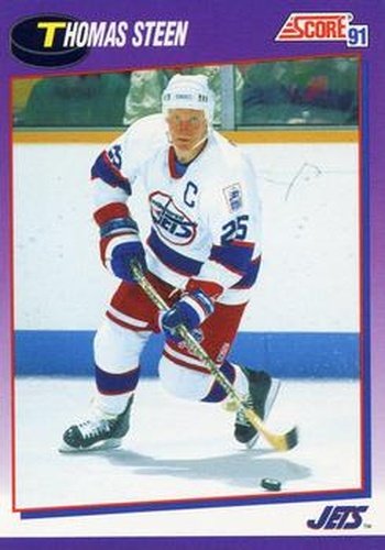 #198 Thomas Steen - Winnipeg Jets - 1991-92 Score American Hockey