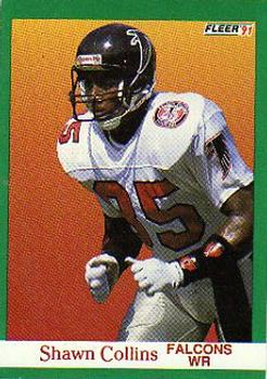 #198 Shawn Collins - Atlanta Falcons - 1991 Fleer Football