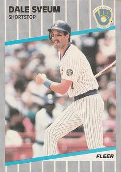 #198 Dale Sveum - Milwaukee Brewers - 1989 Fleer Baseball