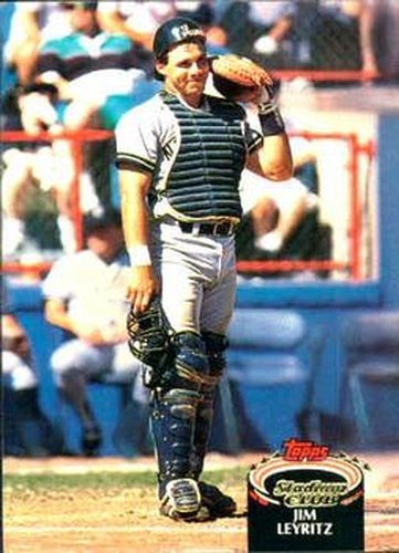 #198 Jim Leyritz - New York Yankees - 1992 Stadium Club Baseball