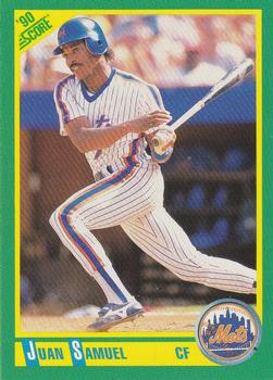 #198 Juan Samuel - New York Mets - 1990 Score Baseball