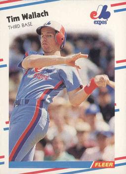 #198 Tim Wallach - Montreal Expos - 1988 Fleer Baseball