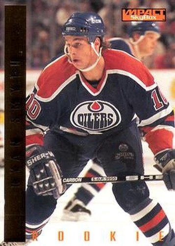 #198 Ryan Smyth - Edmonton Oilers - 1995-96 SkyBox Impact Hockey