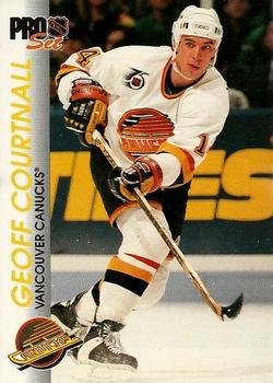 #198 Geoff Courtnall - Vancouver Canucks - 1992-93 Pro Set Hockey
