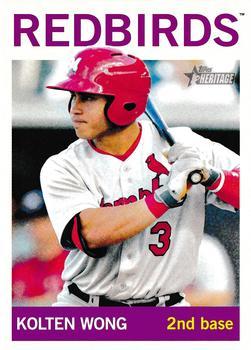#198a Kolten Wong - Memphis Redbirds - 2013 Topps Heritage Minor League Baseball