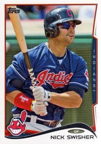 #198a Nick Swisher - Cleveland Indians - 2014 Topps Baseball