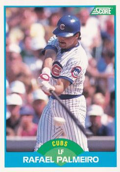 #199 Rafael Palmeiro - Chicago Cubs - 1989 Score Baseball