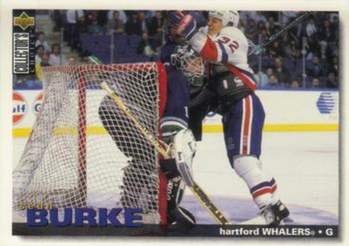 #199 Sean Burke - Hartford Whalers - 1995-96 Collector's Choice Hockey
