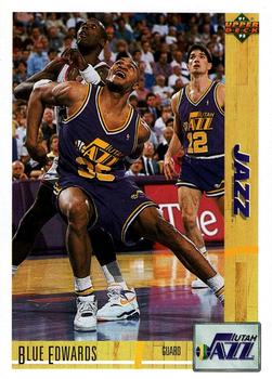 #199 Blue Edwards - Utah Jazz - 1991-92 Upper Deck Basketball