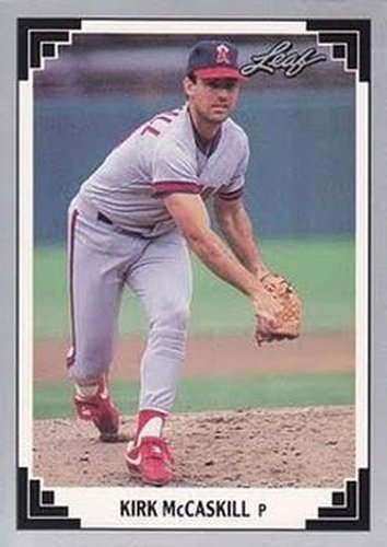 #199 Kirk McCaskill - California Angels - 1991 Leaf Baseball