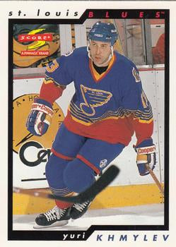 #199 Yuri Khmylev - St. Louis Blues - 1996-97 Score Hockey