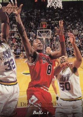 #199 Dickey Simpkins - Chicago Bulls - 1995-96 Upper Deck Basketball