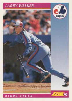 #199 Larry Walker - Montreal Expos - 1992 Score Baseball