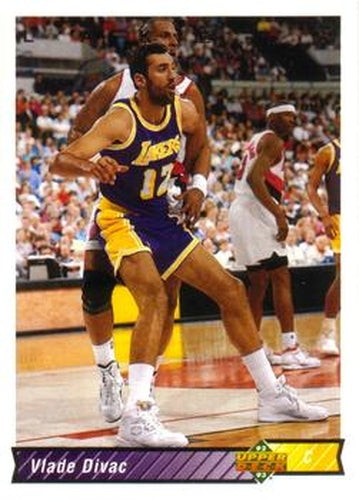 #199 Vlade Divac - Los Angeles Lakers - 1992-93 Upper Deck Basketball