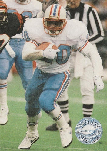 #199 Allen Pinkett - Houston Oilers - 1991 Pro Set Platinum Football