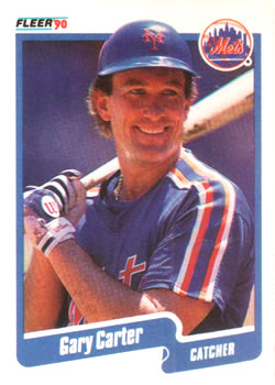 #199 Gary Carter - New York Mets - 1990 Fleer USA Baseball