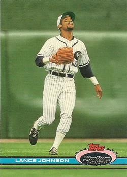 #199 Lance Johnson - Chicago White Sox - 1991 Stadium Club Baseball