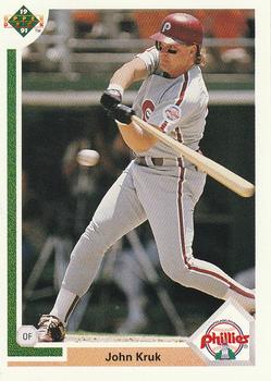 #199 John Kruk - Philadelphia Phillies - 1991 Upper Deck Baseball