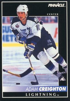 #199 Adam Creighton - Tampa Bay Lightning - 1992-93 Pinnacle Canadian Hockey