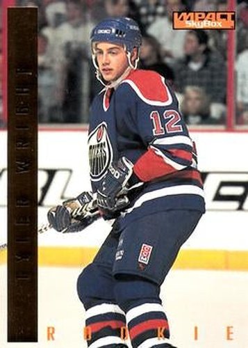 #199 Tyler Wright - Edmonton Oilers - 1995-96 SkyBox Impact Hockey