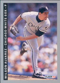 #199 Wilson Alvarez - Chicago White Sox - 1993 Fleer Baseball