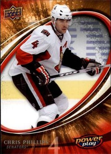 #199 Chris Phillips - Ottawa Senators - 2008-09 Upper Deck Power Play Box Set Hockey