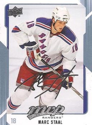 #199 Marc Staal - New York Rangers - 2008-09 Upper Deck MVP Hockey