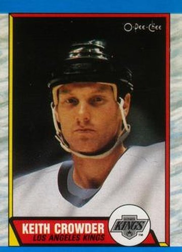 #199 Keith Crowder - Los Angeles Kings - 1989-90 O-Pee-Chee Hockey