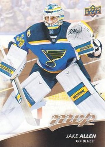 #199 Jake Allen - St. Louis Blues - 2017-18 Upper Deck MVP Hockey