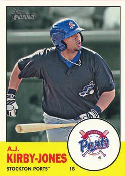 #199 A.J. Kirby-Jones - Stockton Ports - 2012 Topps Heritage Minor League Baseball