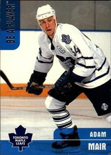 #199 Adam Mair - Toronto Maple Leafs - 1999-00 Be a Player Memorabilia Hockey