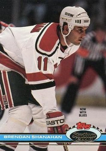 #199 Brendan Shanahan - St. Louis Blues - 1991-92 Stadium Club Hockey