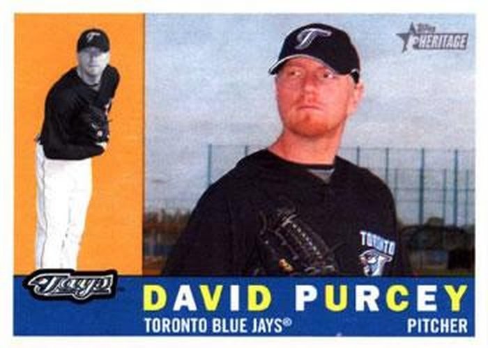 #199 David Purcey - Toronto Blue Jays - 2009 Topps Heritage Baseball