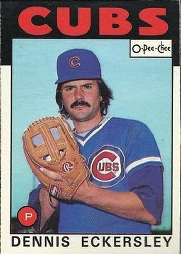 #199 Dennis Eckersley - Chicago Cubs - 1986 O-Pee-Chee Baseball
