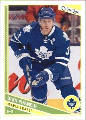 #199 Dion Phaneuf - Toronto Maple Leafs - 2013-14 O-Pee-Chee Hockey