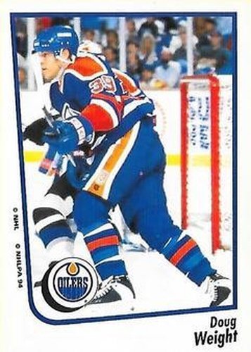 #199 Doug Weight - Edmonton Oilers - 1994-95 Panini Hockey Stickers
