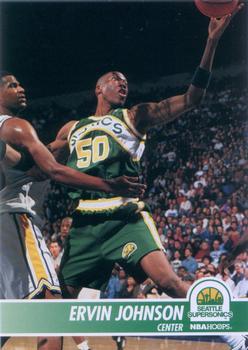 #199 Ervin Johnson - Seattle SuperSonics - 1994-95 Hoops Basketball