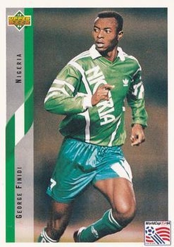 #199 Finidi George - Nigeria - 1994 Upper Deck World Cup Contenders English/Spanish Soccer