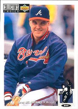 #199 Greg McMichael - Atlanta Braves - 1994 Collector's Choice Baseball