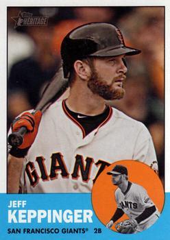 #199 Jeff Keppinger - San Francisco Giants - 2012 Topps Heritage Baseball