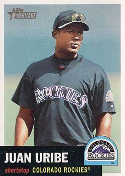 #199 Juan Uribe - Colorado Rockies - 2002 Topps Heritage Baseball
