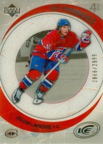 #199 Maxim Lapierre - Montreal Canadiens - 2005-06 Upper Deck Ice Hockey