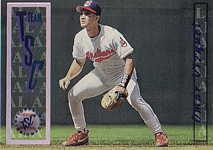 #199 Omar Vizquel - Cleveland Indians - 1996 Stadium Club Baseball