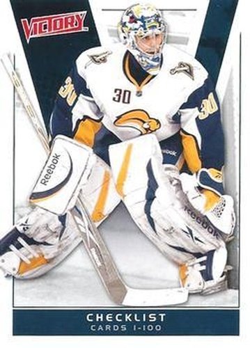 #199 Ryan Miller - Buffalo Sabres - 2010-11 Upper Deck Victory Hockey